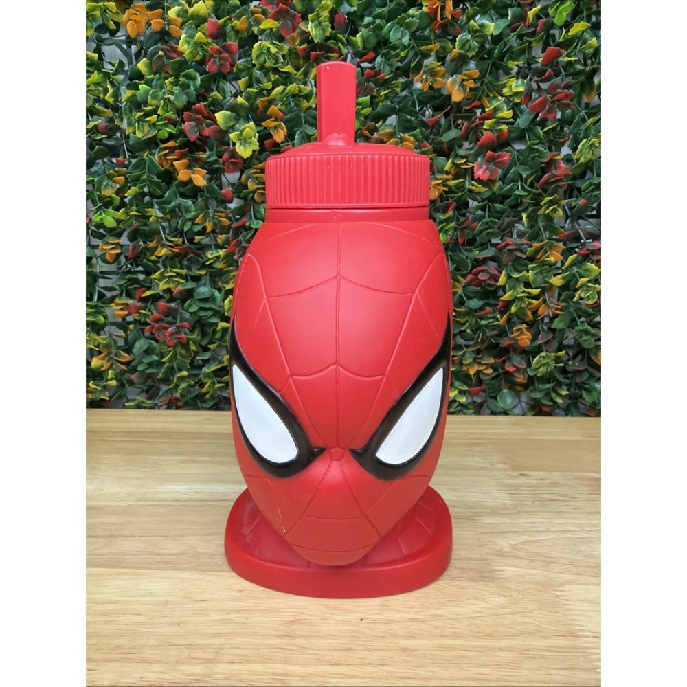 Marvel Spider-Man Souvenir Drink Water Bottle Cup Universal Studio 2013 Viacom
